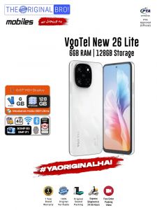 Vgotel New 26 Lite - 6GB RAM - 128GB Storage - Easy Monthly Installments - PTA Approved - 1 Year Official Warranty - The Original Bro Mobiles - TOB70